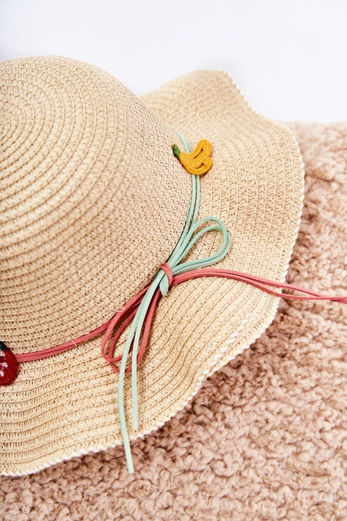 Dziecięcy Kapelusz Z Paskiem Beżowy Simon