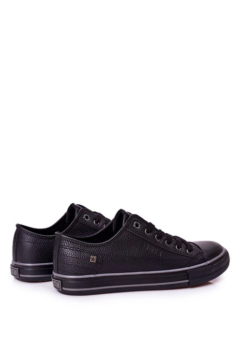 Męskie Skórzane Trampki Big Star II174002 Czarne