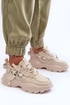 Buty Sportowe Sneakersy GOE MM2N4015 Beżowe
