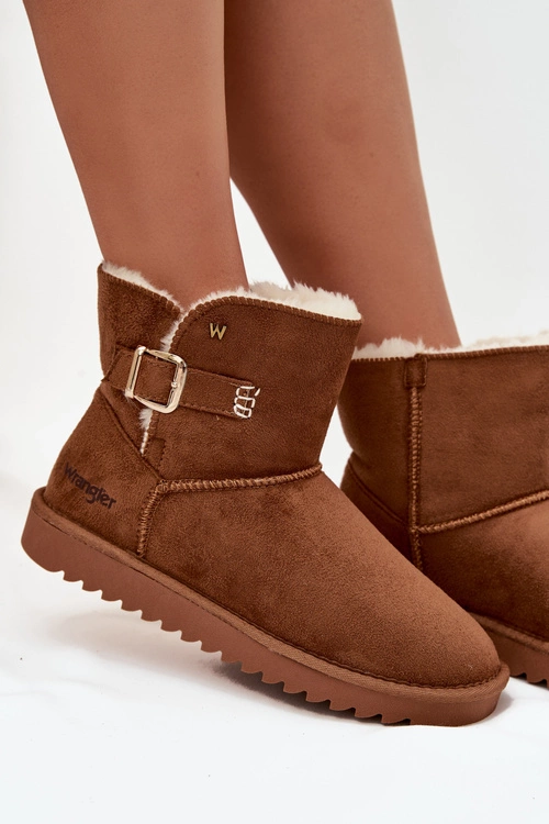 Śniegowce Damskie Z Klamrą Wrangler 20253091.37B Camel