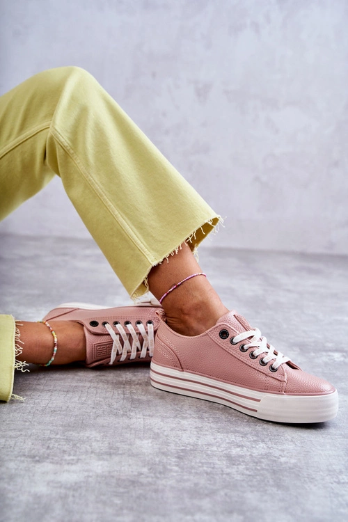 Niskie Damskie Trampki Big Star KK274016 Różowe