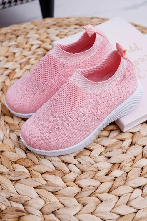 Obuwie Sportowe Dziecięce Młodzieżowe Różowe Lambi