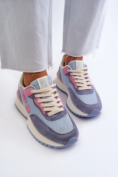 Sneakersy Damskie Big Star NN274974 Niebieskie