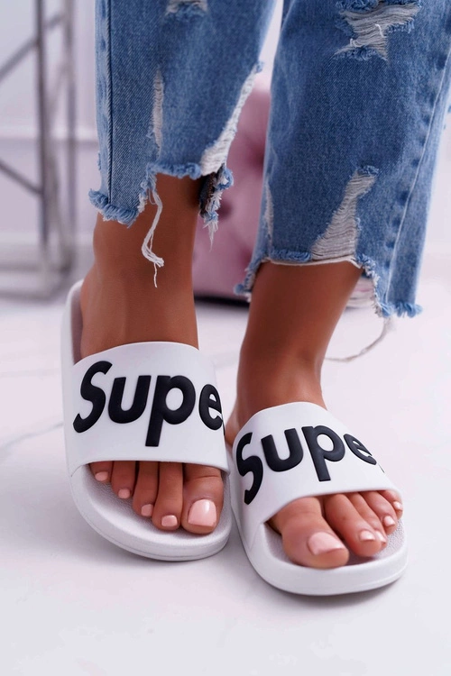 Damskie Klapki Białe Super Losaria