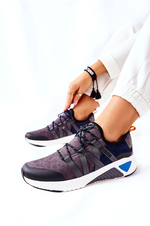 Sportowe Buty Memory Foam Big Star II274309 Granatowe