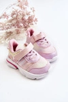Dziecięce Lekkie Buty Sportowe Na Rzep Różowe Akella