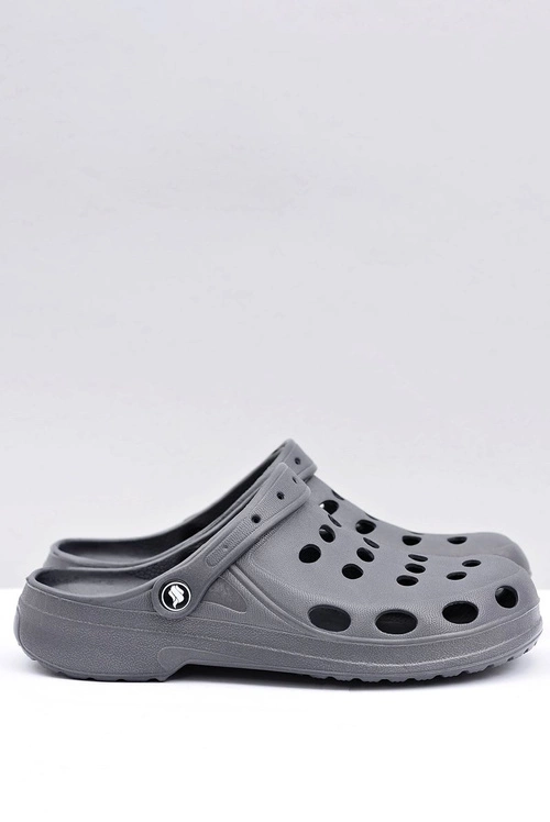 Męskie Klapki Sandały Ogrodowe Basen Szare