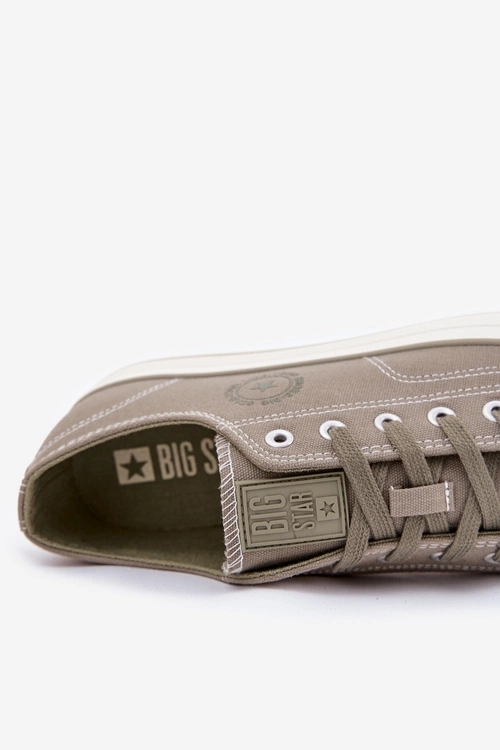 Trampki Męskie Na Platformie Big Star RR174325 Zielone