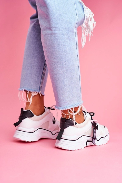 Sportowe Damskie Buty Białe Elenis