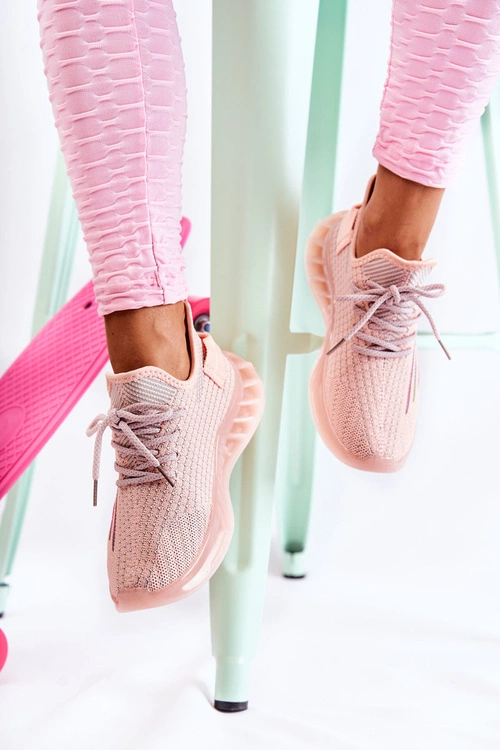 Damskie Buty Sportowe Wsuwane Różowe Hermiona