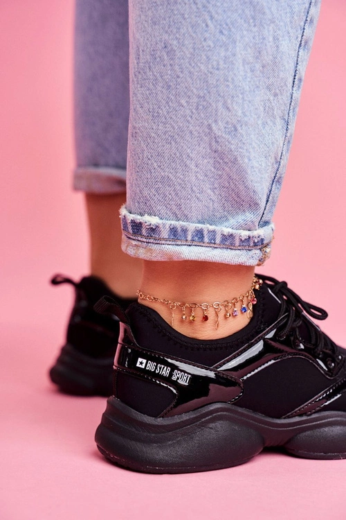 Damskie Sportowe Buty Memory Foam Big Star FF274932 Czarne