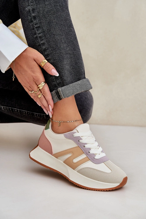 Buty Sportowe Damskie Na Platformie Multikolor Emidi