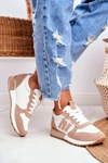 Damskie Sportowe Buty Sneakersy Beżowe Maddie