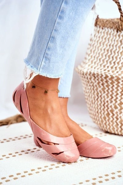 Damskie Baleriny Pachnące Gumowe ZAXY Nude Beż FF285054