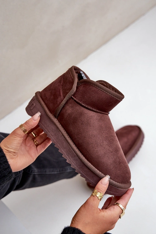 Śniegowce Na Platformie Damskie D.Franklin DFSH370010 Czekoladowe