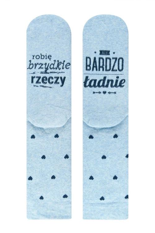 Damskie Skarpetki SOXO "Robię brzydkie rzeczy, ale bardzo ładnie"