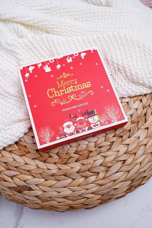 Damskie Skarpetki Pachnące Zestaw 4 Pary Świąteczne COSAS A7