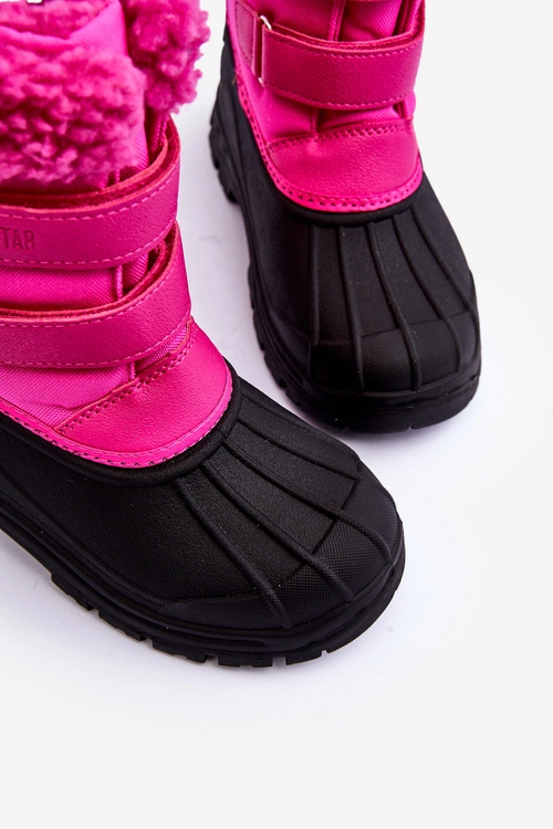 Dziecięce Śniegowce Na Rzepy Big Star Fuksja MM374112