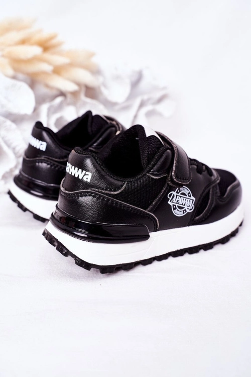 Dziecięce Sportowe Buty Sneakersy Czarne Skatepark