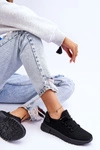 Damskie Wsuwane Buty Sportowe Sneakersy Czarne Rosett