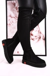 Damskie Kozaki Za Kolano Zamszowe Czarne Gracelyn
