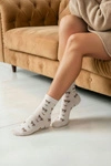 Skarpetki damskie Misie I Kokardki Ecru