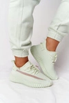 Damskie Sportowe Buty Sneakersy Jasnozielone Amazing