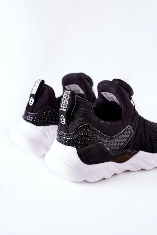Dziecięce Sportowe Buty Z Pokrętłem ABCKIDS Czarne