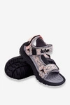 Dziecięce Sandałki Lee Cooper LCW-23-34-1681 Szaro-Różowe