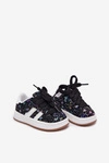 Buty Sportowe Sneakersy Dziecięce W Serduszka Czarne Mirelle