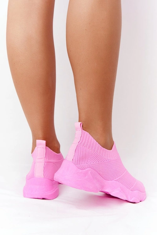Damskie Sportowe Buty Slip-on Fuksja Yoga Class