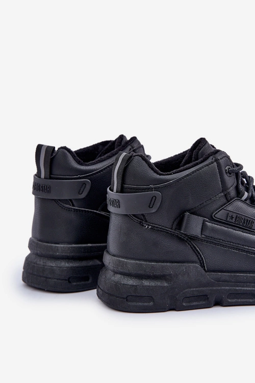 Sneakersy Męskie Ocieplane Big Star OO174587 HI-POLLY SYSTEM Czarne
