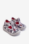 Dziecięce Buty Papcie Befado Kotki 630P001 Szare