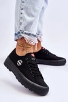 Niskie Damskie Trampki Na Platformie Lee Cooper LCW-23-44-1652L Czarne