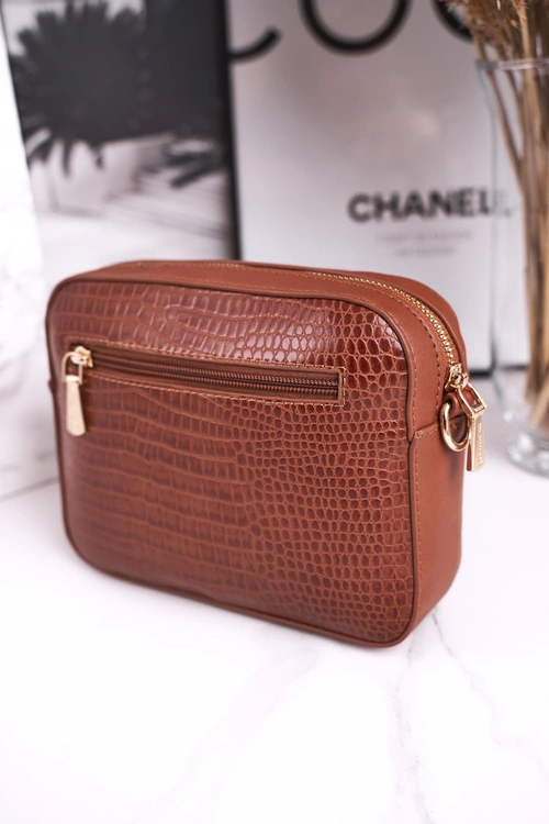 Mała Torebka Damska Listonoszka MONNARI BAG7480-017 Karmelowa