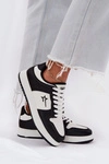 Sneakersy Damskie Big Star RR274A240 HI-POLY SYSTEM Biało-Czarne