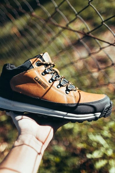 Trekkingowe Męskie Buty Big Star Wysokie Outdoor Camel EE174464