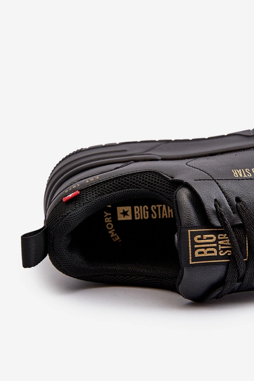 Sneakersy Męskie Memory Foam System Big Star NN174148 Czarne