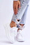 Damskie Wsuwane Buty Sportowe Sneakersy Białe Rosett