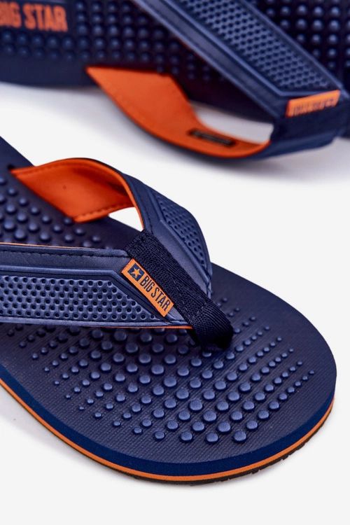 Męskie Klapki Japonki Big Star RR174437 Granatowe