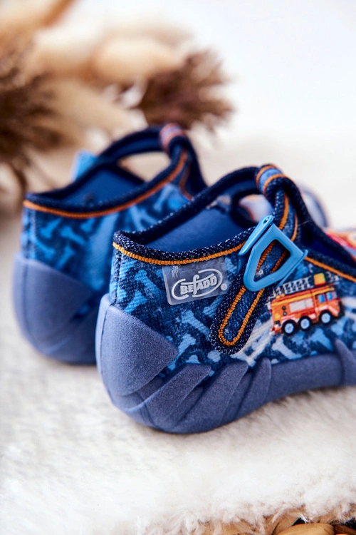 Buty Papcie Befado Piesek I Straż 110P354 Niebieskie