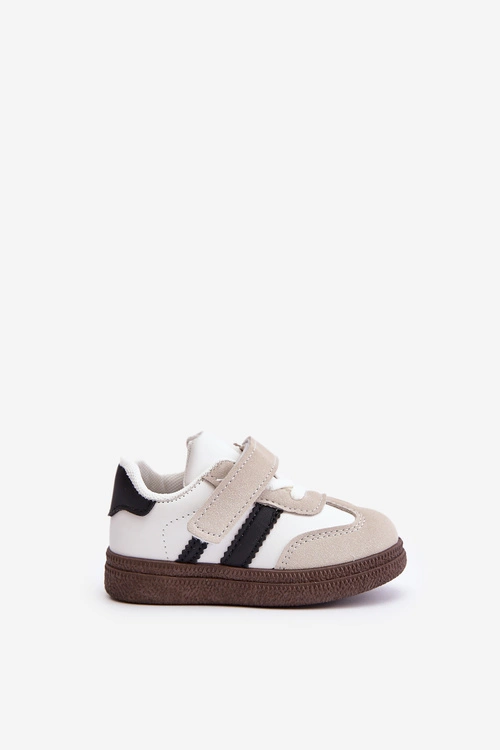 Sneakersy Dziecięce Na Rzep Białe Tromella