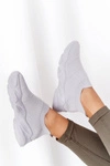 Damskie Sportowe Buty Slip-on Szare Yoga Class