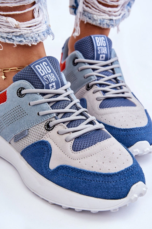 Damskie Sneakersy Big Star LL274421 Niebieskie