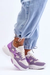 Damskie Sneakersy Sznurowane Fioletowe Cortes 