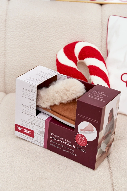 Kapcie Damskie Z Futerkiem Camel Delissa