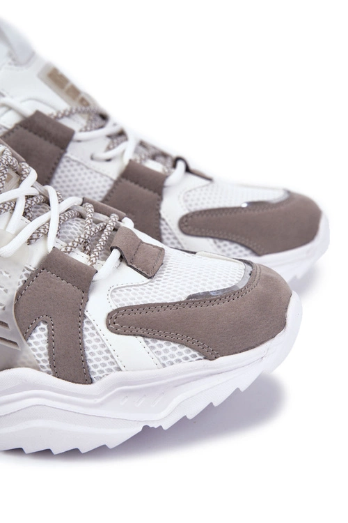 Lekkie Męskie Sportowe Buty Big Star KK174055 Białe