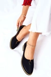 Skórzane Półbuty Maciejka Czarne 05035-07
