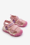 Sandały Dziewczęce Na Rzepy Big Star NN374238 Różowe