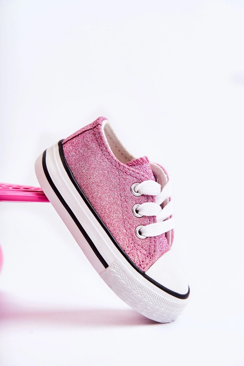 Dziecięce Trampki Wiązane Różowe Wella